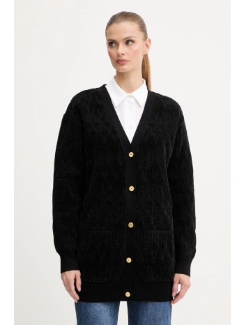 πλεκτή ζακέτα marciano guess adele χρώμα μαύρο, 5bgr04