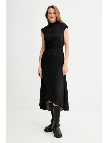 φόρεμα allsaints rayanna χρώμα μαύρο, w017dd 100%