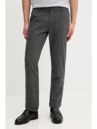 παντελόνι marc o`polo χρώμα: γκρι, 529020410220 49% βαμβάκι, 49% βισκόζη, 2% ελαστάν