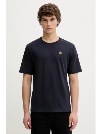 βαμβακερό μπλουζάκι bally ανδρικό, χρώμα ναυτικό μπλε