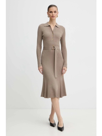 φόρεμα marciano guess agathe χρώμα μπεζ, 5bgk07 5891z 70%