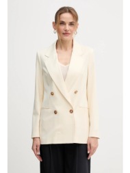 μπλέιζερ με μίγμα μαλλιού united colors of benetton χρώμα: μπεζ, 2yvxdw03a κύριο υλικό: 66% πολυεστέ