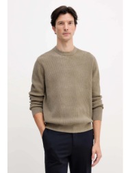 πουλόβερ boss χρώμα: πράσινο, 50549989 55% βισκόζη, 42% πολυαμίδιο, 3% ελαστάν