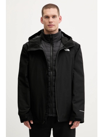 μπουφάν the north face carto mono triclimate χρώμα μαύρο