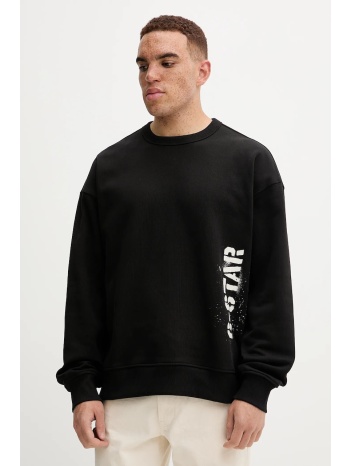 βαμβακερή μπλούζα g-star 0 χρώμα μαύρο, d27096.e124 κύριο