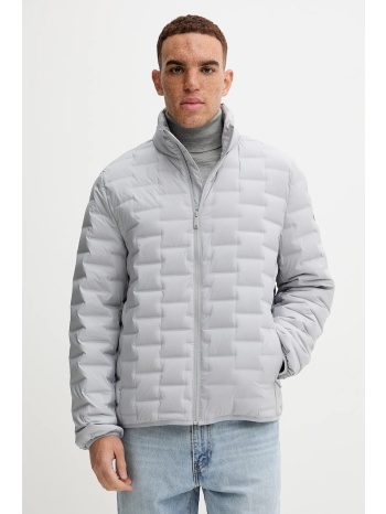 μπουφάν με επένδυση από πούπουλα calvin klein χρώμα γκρι
