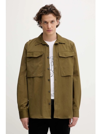 βαμβακερό πουκάμισο g-star 0 ανδρικό, χρώμα πράσινο