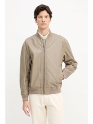 δερμάτινο μπουφάν bomber boss orange χρώμα: μπεζ, 50547545 κύριο υλικό: 100% φυσικό δέρμα
φόδρα: 100