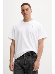 βαμβακερό μπλουζάκι g-star ανδρικό, χρώμα: άσπρο, d26839.c784 100% οργανικό βαμβάκι