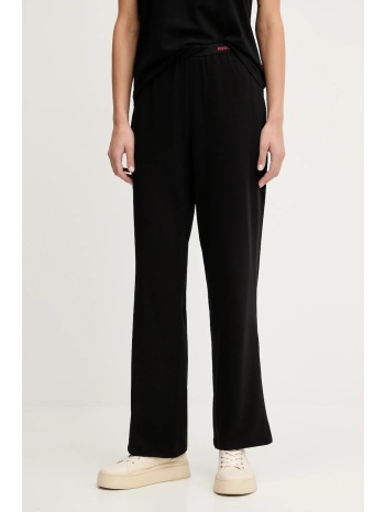 παντελόνι lounge hugo χρώμα μαύρο, 50555624 95% βαμβάκι