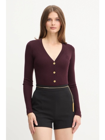 ζακέτα με προσθήκη μαλλιού elisabetta franchi χρώμα