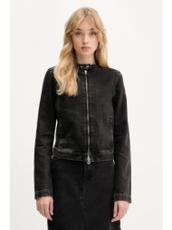 τζιν μπουφάν diesel de-mornin jacket χρώμα: μαύρο, a13434.09i35 100% βαμβάκι