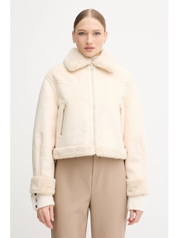 μπουφάν gaudi χρώμα μπεζ, 521bd39002 100% πολυεστέρας