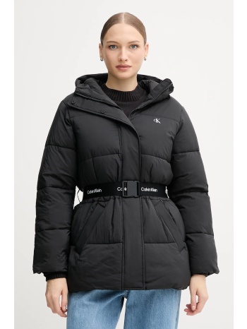 μπουφάν calvin klein jeans χρώμα μαύρο, lv047d507g υλικό