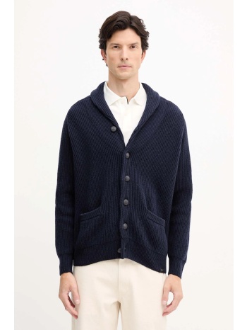 ζακέτα με προσθήκη μαλλιού paul&shark χρώμα ναυτικό μπλε