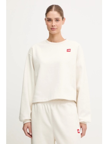 μπλούζα the north face redbox χρώμα μπεζ, nf0a8efyqli1