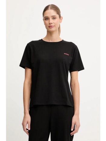 μπλουζάκι lounge hugo χρώμα μαύρο, 50555634 95% βαμβάκι