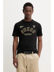 βαμβακερό μπλουζάκι guess jeans ανδρικό, χρώμα: μαύρο, m5bi43 k8hm0 100% βαμβάκι