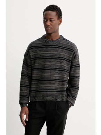 πουλόβερ με προσθήκη μαλλιού guess originals χρώμα μαύρο