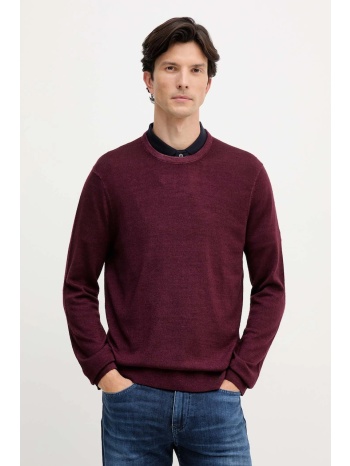 μάλλινο πουλόβερ michael kors ανδρικό, χρώμα μπορντό