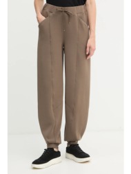 παντελόνι φόρμας boss χρώμα: καφέ, 50548633 κύριο υλικό: 46% πολυεστέρας, 39% modal, 15% ελαστάν
πλέ