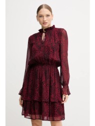 φόρεμα marc aurel χρώμα: κόκκινο, 6572-1010-93471 100% βισκόζη