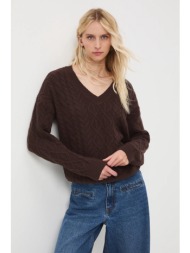 πουλόβερ medicine χρώμα: καφέ 53% βαμβάκι, 25% ακρυλικό, 20% πολυεστέρας, 2% ελαστάν

 πλύση σε μέγι