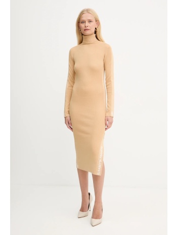 φόρεμα elisabetta franchi χρώμα μπεζ, am03s56e2 υλικό 1