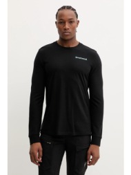 αθλητικό μακρυμάνικο smartwool χρώμα: μαύρο, sw003018 50% βαμβάκι, 50% μαλλί μερινό