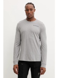 αθλητικό μακρυμάνικο smartwool χρώμα: γκρι, sw003018 50% βαμβάκι, 50% μαλλί μερινό