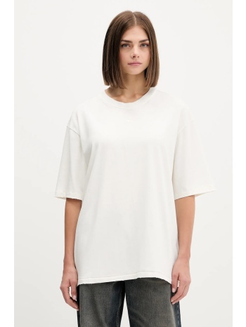 βαμβακερό μπλουζάκι adidas originals washed χρώμα μπεζ