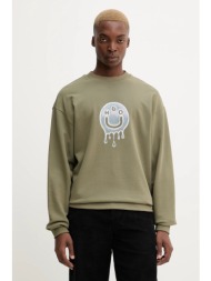 βαμβακερή μπλούζα hugo blue χρώμα: πράσινο, 50549213 100% βαμβάκι