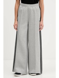 παντελόνι φόρμας adidas originals spacer 3s tp χρώμα: γκρι, jv7497 53% βαμβάκι, 47% πολυεστέρας