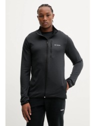 φούτερ εξωτερικού χώρου columbia essential hike χρώμα: μαύρο, 2136841 100% ανακυκλωμένος πολυεστέρας