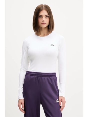 μακρυμάνικο dickies χρώμα άσπρο, dk0a87qa 94% βαμβάκι, 6%
