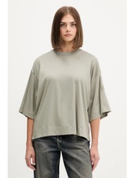 βαμβακερό μπλουζάκι adidas soft lux χρώμα: πράσινο, jw5068 100% βαμβάκι