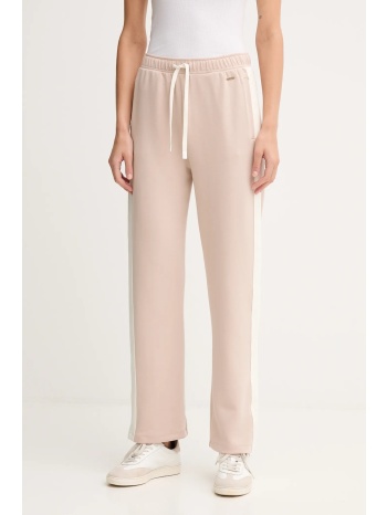 παντελόνι φόρμας boss χρώμα μπεζ, 50550717 49% modal, 43%