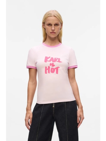 βαμβακερό μπλουζάκι karl lagerfeld karl lagerfeld x paris