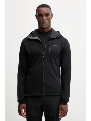 φούτερ εξωτερικού χώρου haglöfs rosson χρώμα μαύρο, με