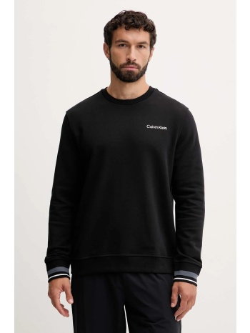 μπλούζα calvin klein performance χρώμα μαύρο, lvgmf5w312