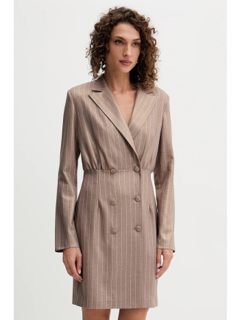 φόρεμα fracomina χρώμα μπεζ, fs25wd1002w479t4 κύριο υλικό