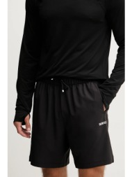 σορτς προπόνησης calvin klein performance ανδρικό, χρώμα: μαύρο, lvgmf5s803 100% πολυεστέρας