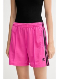 σορτς adidas originals firebird χρώμα: ροζ, jw5049 100% πολυεστέρας