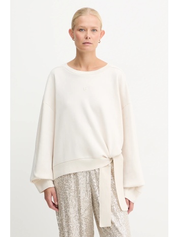 μπλούζα boss χρώμα μπεζ, 50550338 κύριο υλικό 55%