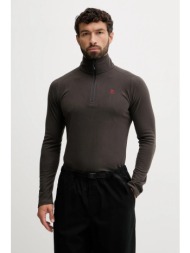 αθλητική μπλούζα fjallraven pine χρώμα: γκρι, f81446-30 100% πολυεστέρας