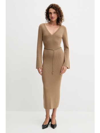 φόρεμα με προσθήκη μαλλιού michael michael kors χρώμα