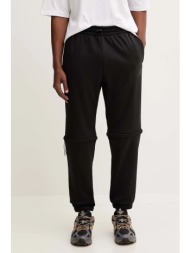 παντελόνι φόρμας adidas city tech ανδρικό, χρώμα: μαύρο, ka4060 100% πολυεστέρας