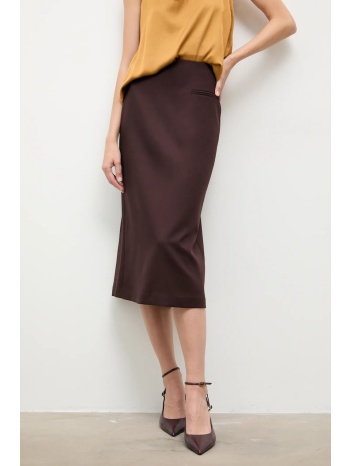 φούστα answear.lab χρώμα μπορντό 65% πολυεστέρας, 35%
