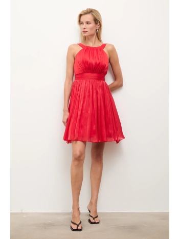 φόρεμα answear.lab χρώμα κόκκινο 100% πολυεστέρας