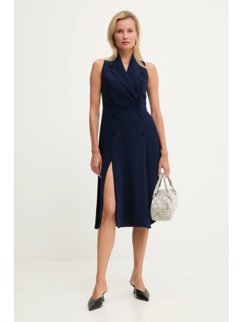φόρεμα answear.lab χρώμα ναυτικό μπλε 100% πολυεστέρας